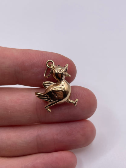 9ct gold duck charm