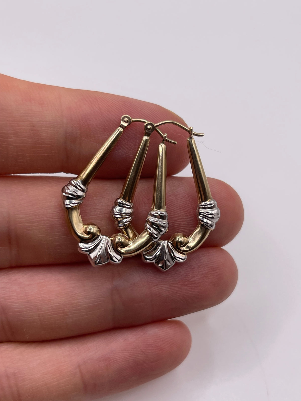 9ct gold Creole earrings