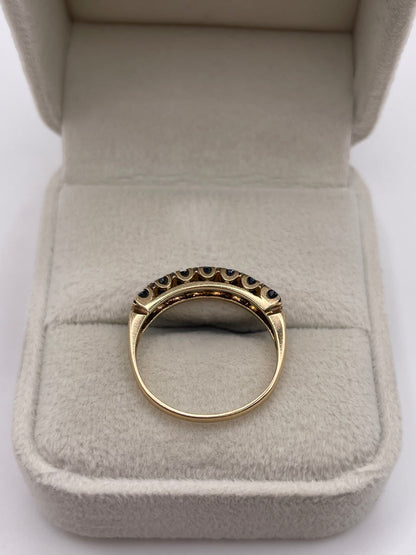9ct gold sapphire ring
