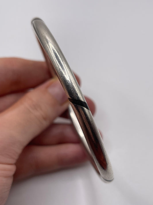 Heavy silver bangle