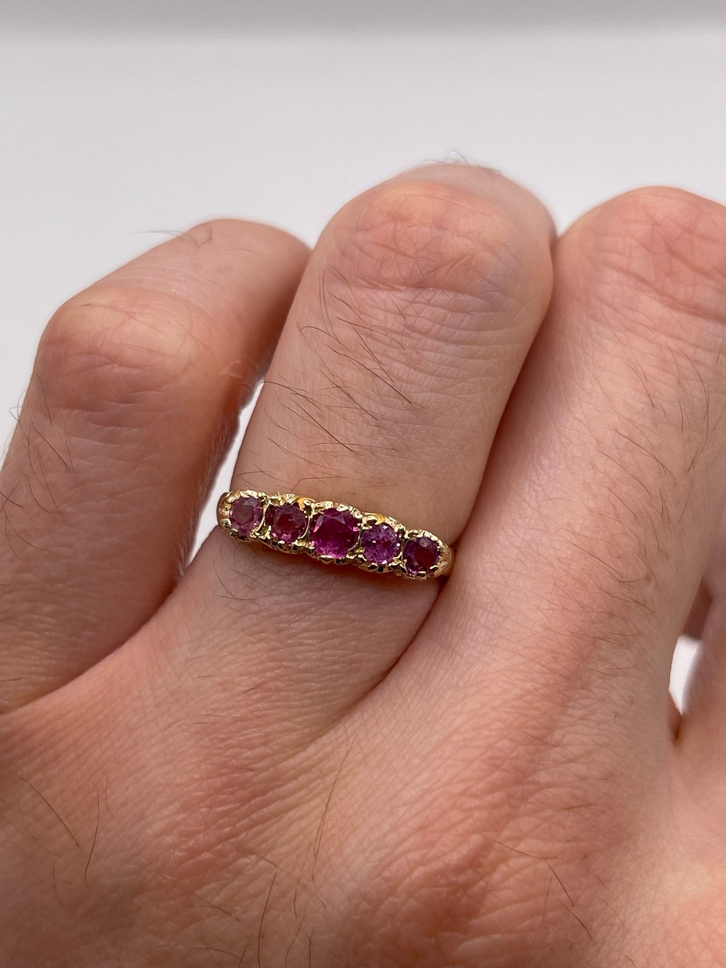 9ct gold ruby ring