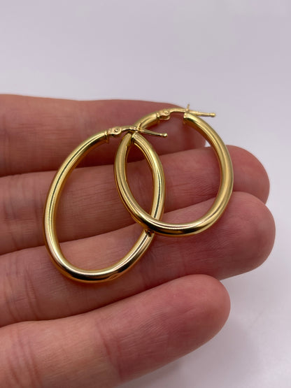 9ct gold Creole earrings