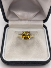 Load image into Gallery viewer, 9ct gold citrine ring
