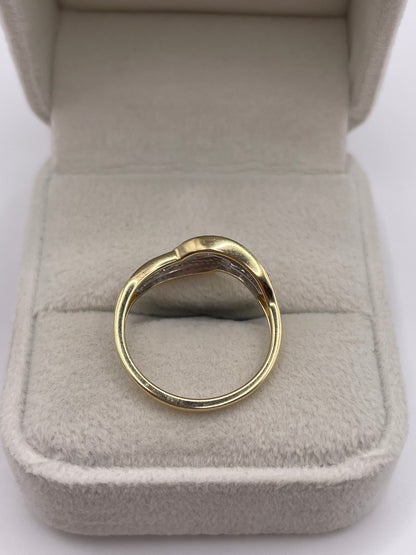 9ct gold diamond cluster ring