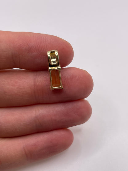 9ct gold citrine pendant