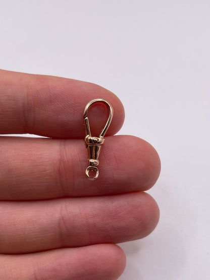 9ct rose gold dog clip 7
