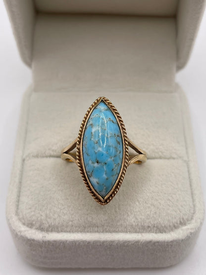 9ct gold gemstone ring