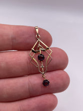 Load image into Gallery viewer, Antique 9ct gold paste pendant
