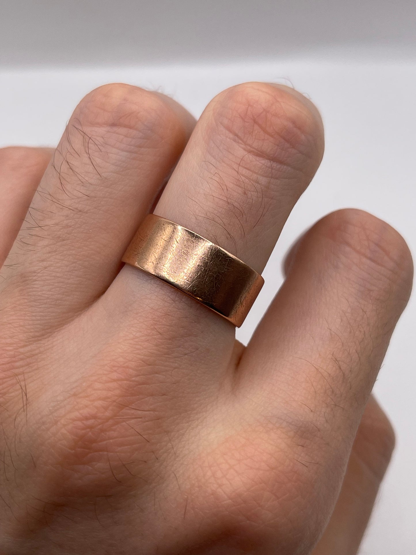 9ct rose gold band