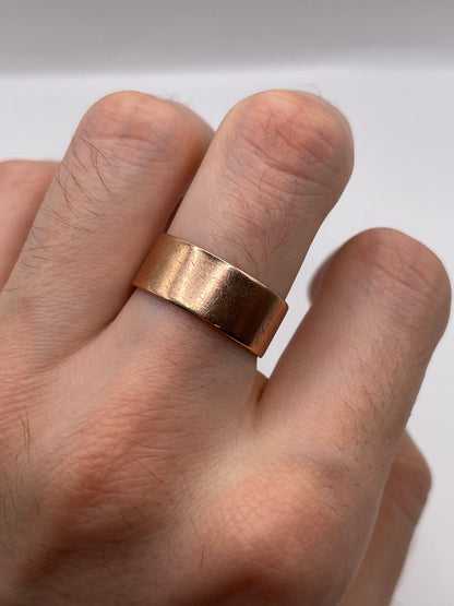 9ct rose gold band