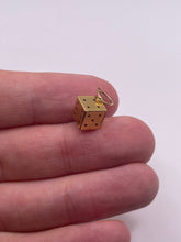 Load image into Gallery viewer, 9ct gold dice charm
