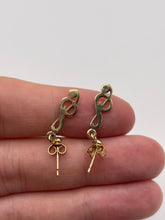 Load image into Gallery viewer, 9ct gold musical note earrings
