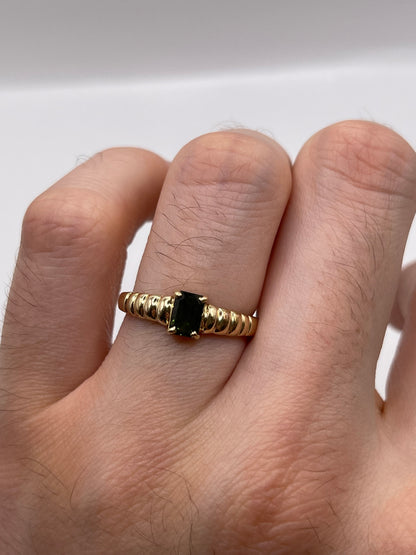 9ct gold tourmaline ring