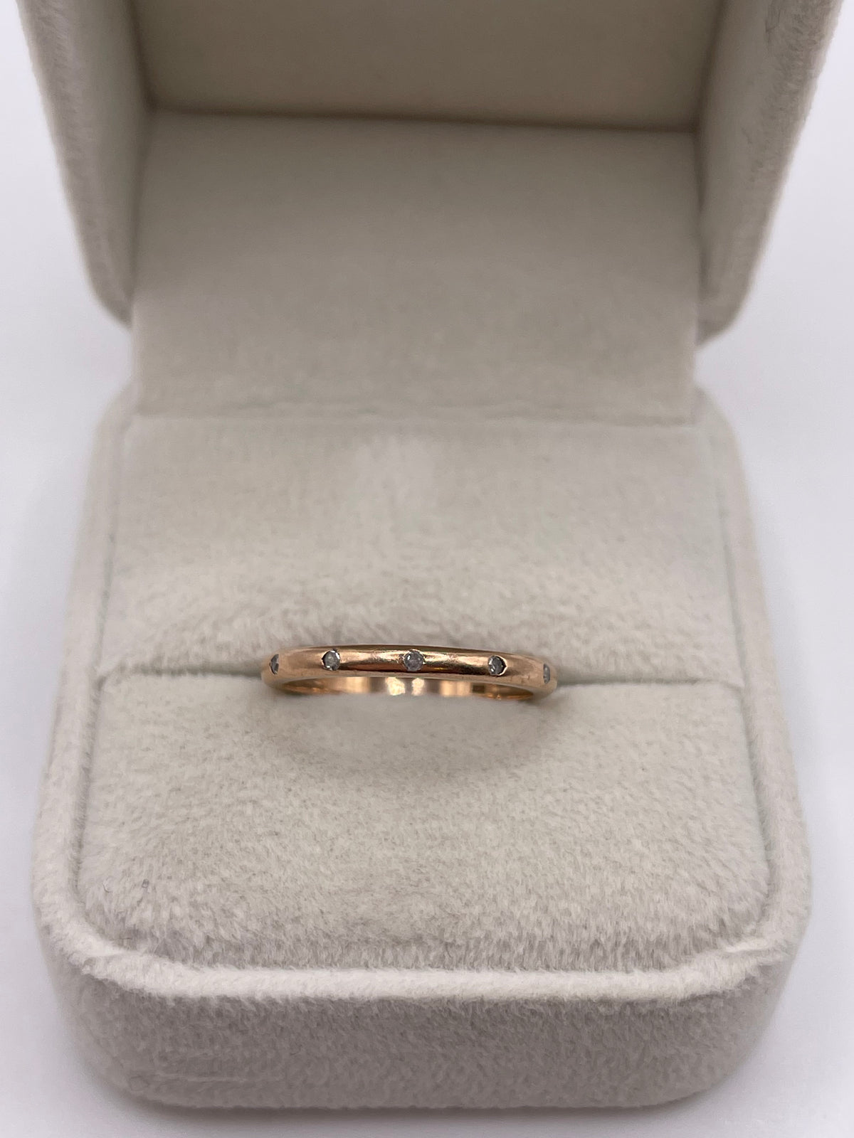 9ct rose gold diamond ring