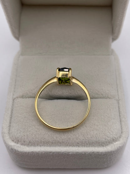 18ct gold tourmaline ring
