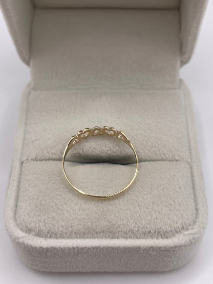 9ct gold heart ring