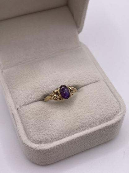 9ct gold blue John ring