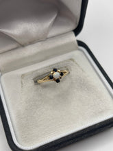 Load image into Gallery viewer, 9ct gold sapphire and opal ring
