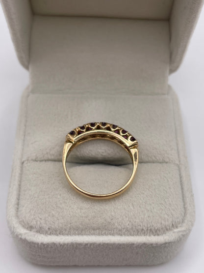 9ct gold ruby ring