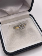 Load image into Gallery viewer, 18ct gold 50 point diamond cluster ring
