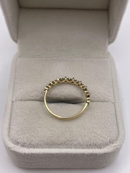 9ct gold cz ring