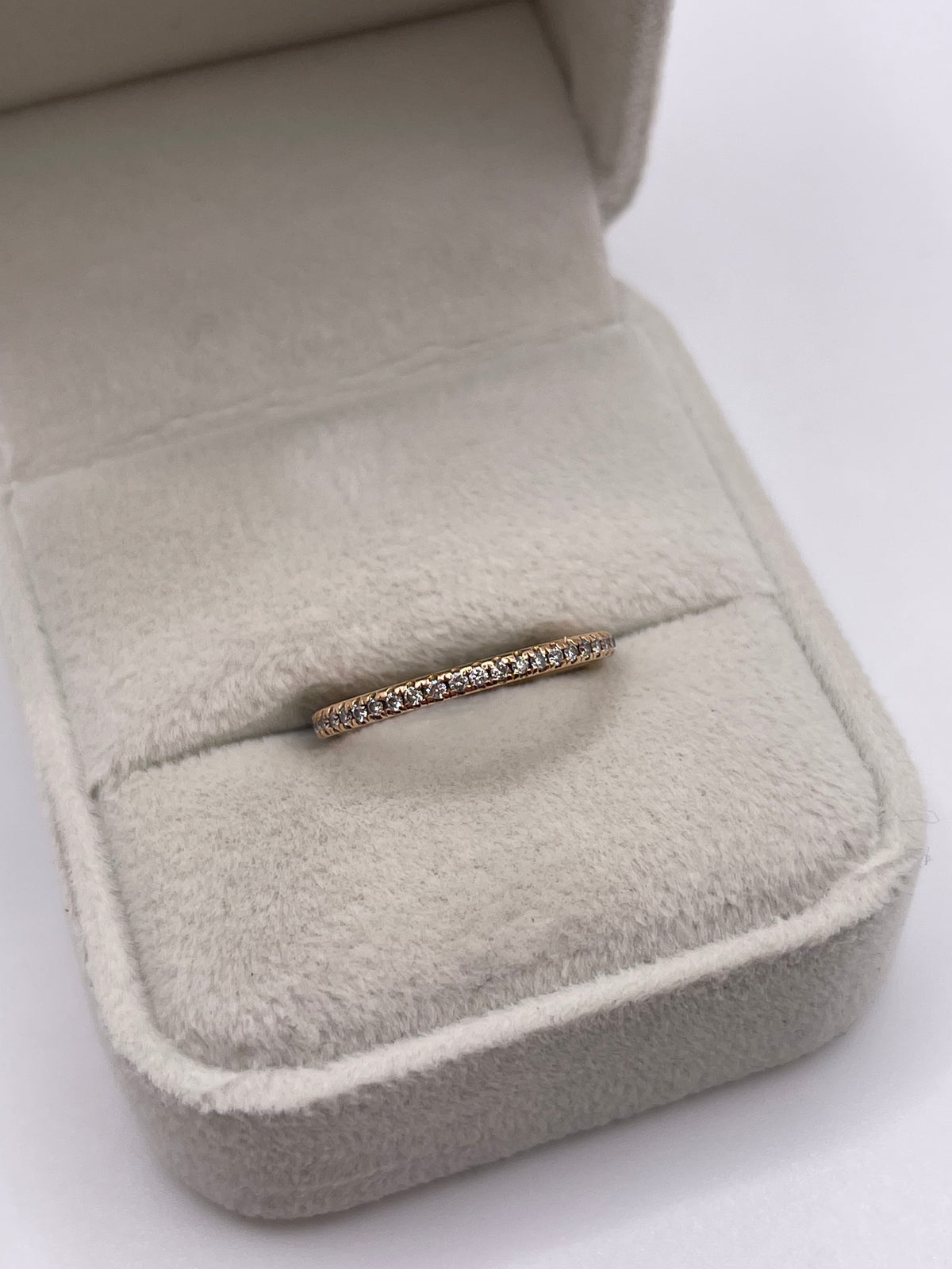 18ct rose gold diamond eternity ring