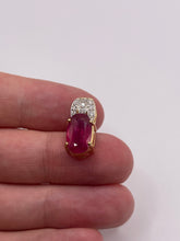 Load image into Gallery viewer, 18ct gold ruby and diamond pendant
