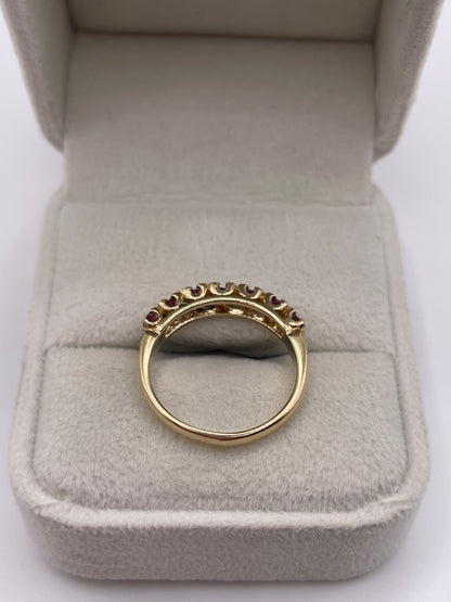 9ct gold ruby ring