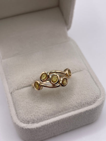 9ct gold citrine ring