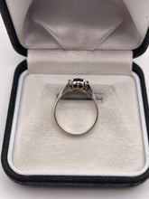 Load image into Gallery viewer, 14ct white gold sapphire and diamond ring
