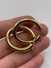 Load image into Gallery viewer, 9ct gold creole earrings
