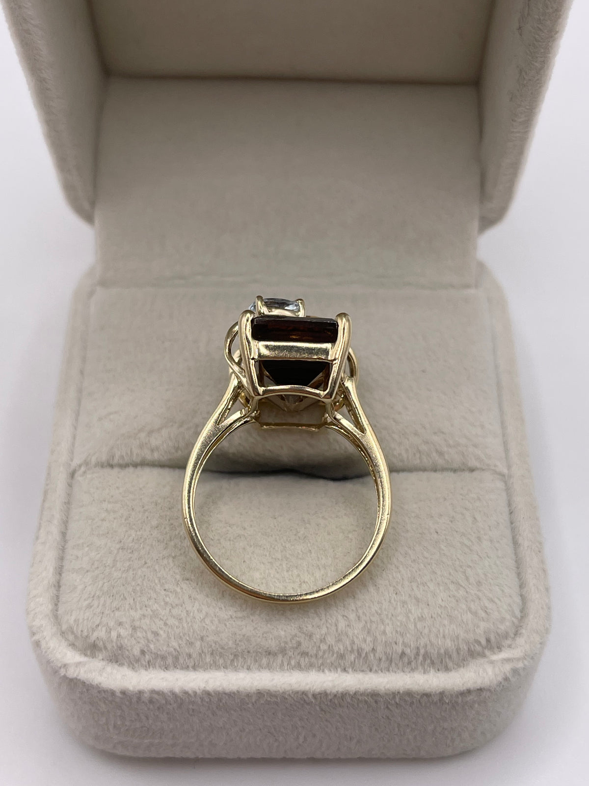 9ct gold multi gemstone ring