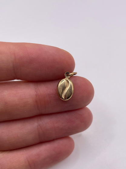 9ct gold coffee bean charm