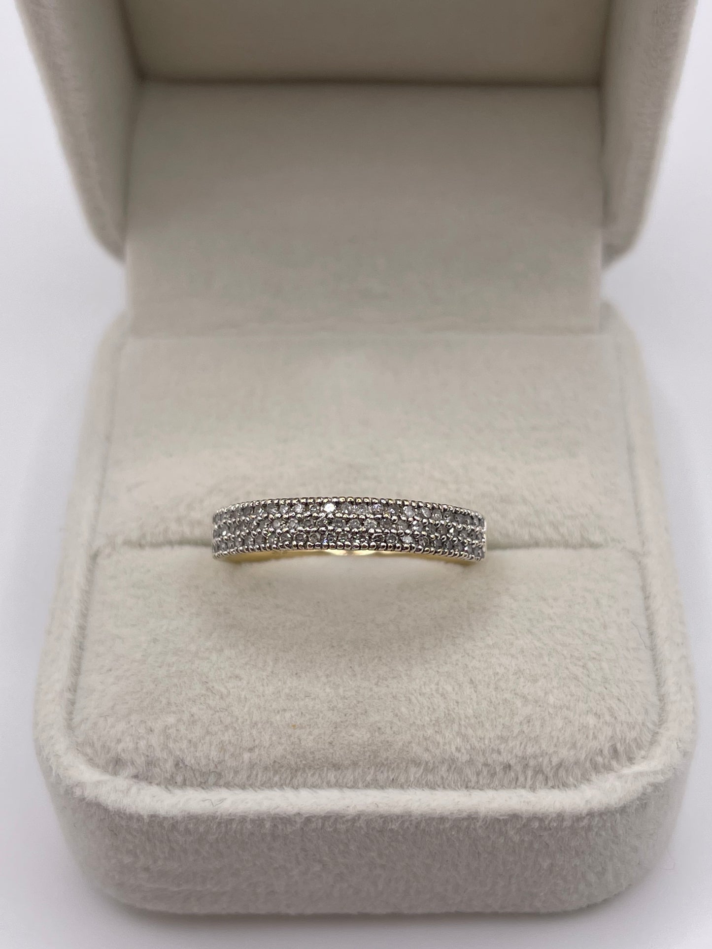 9ct gold diamond cluster ring