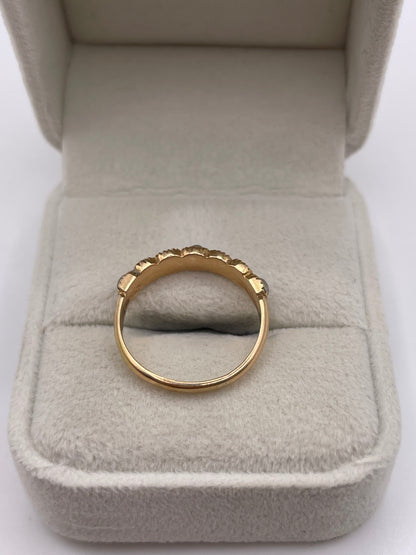 Antique 15ct rose gold pearl ring