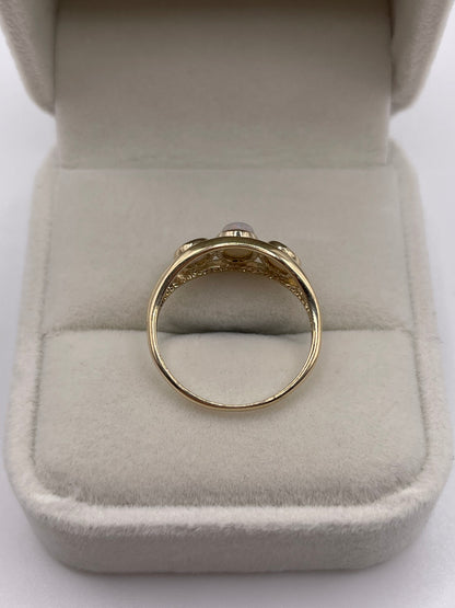 9ct gold opal ring