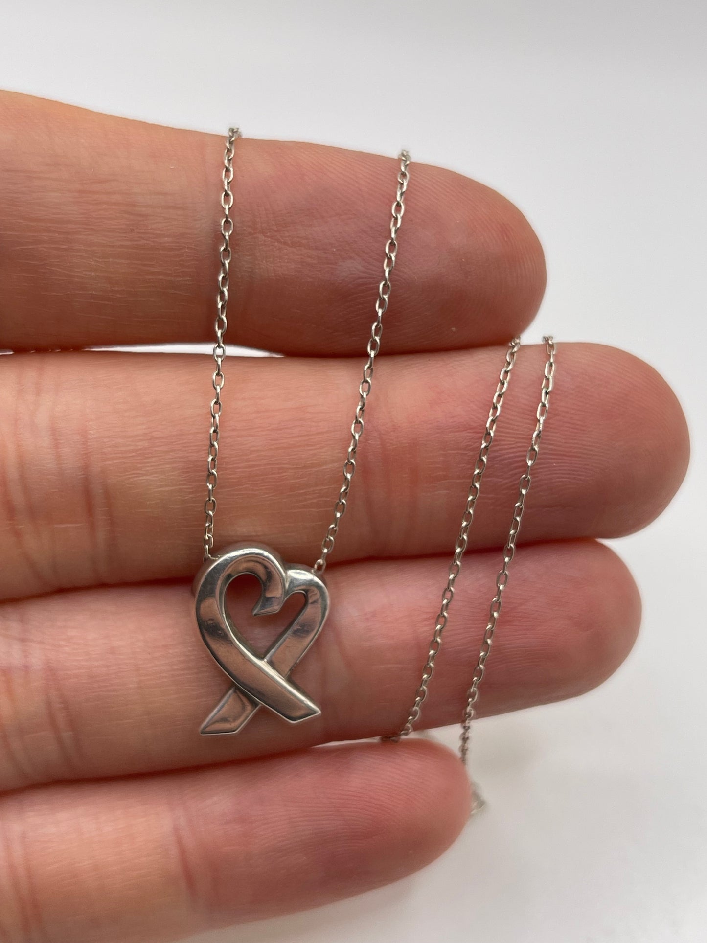 Tiffany and co silver necklace by Paloma Picasso