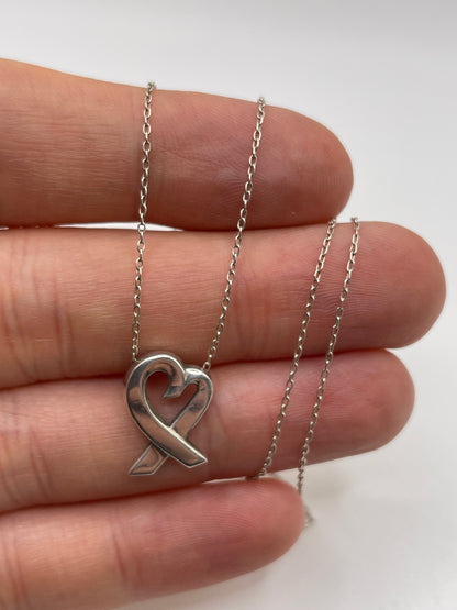 Tiffany and co silver necklace by Paloma Picasso