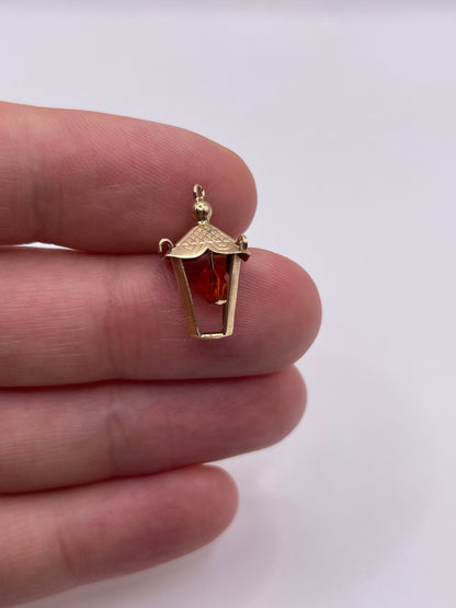 9ct gold lantern charm