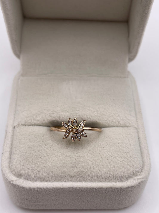 18ct rose gold diamond ring