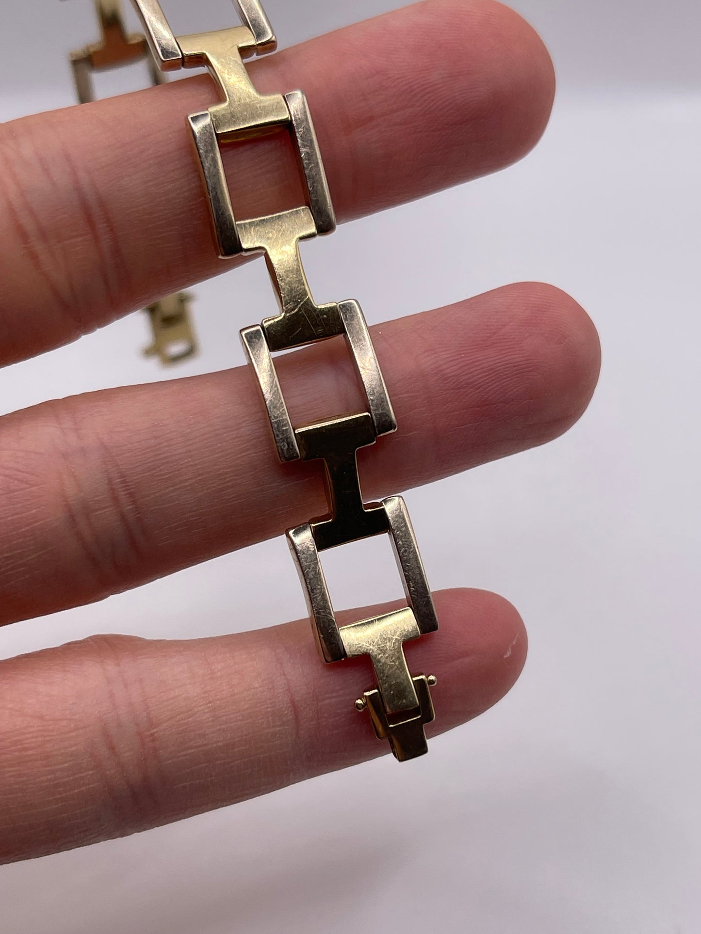 9ct two tone gold bracelet