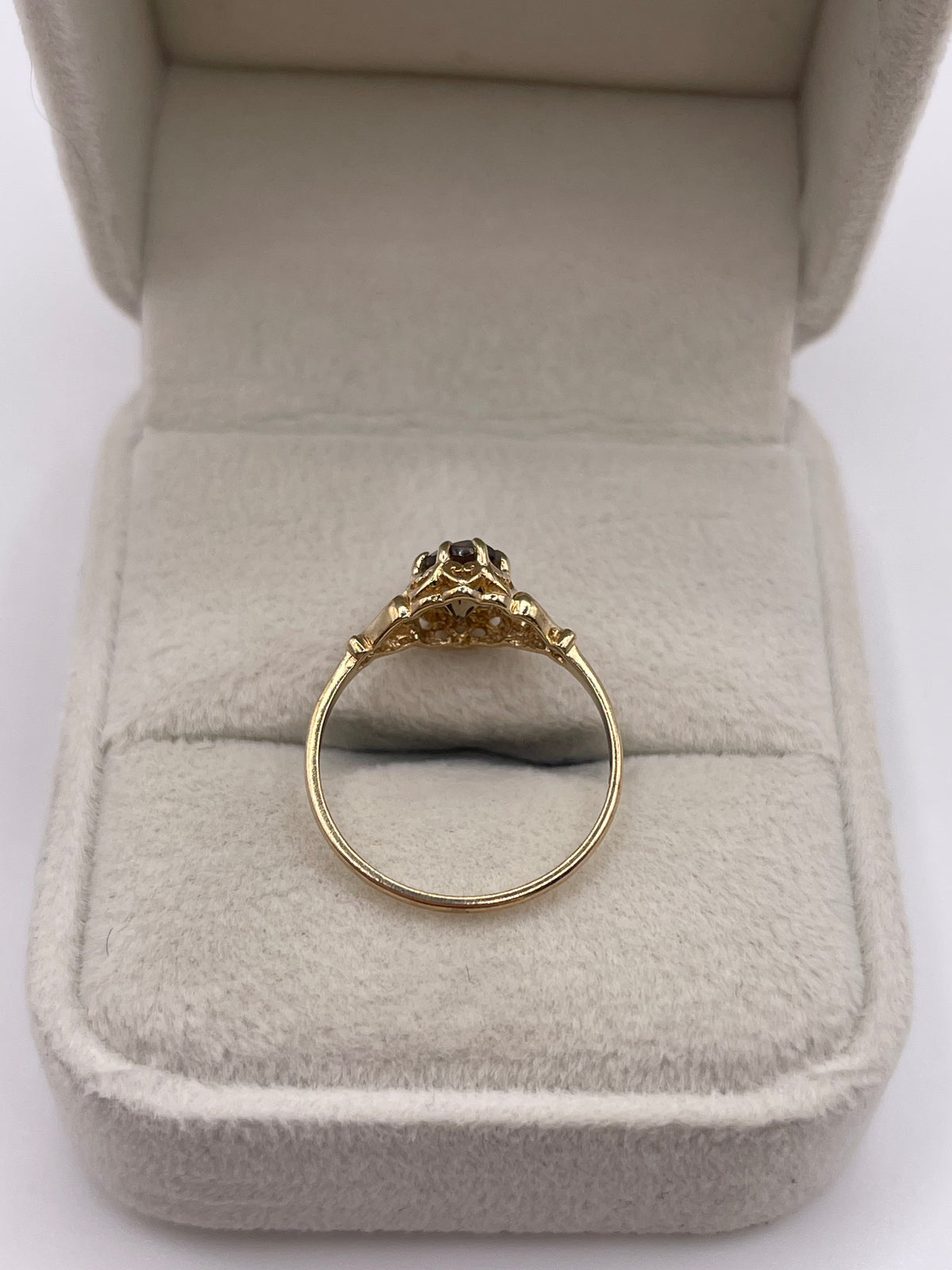 9ct gold Smokey quartz ring