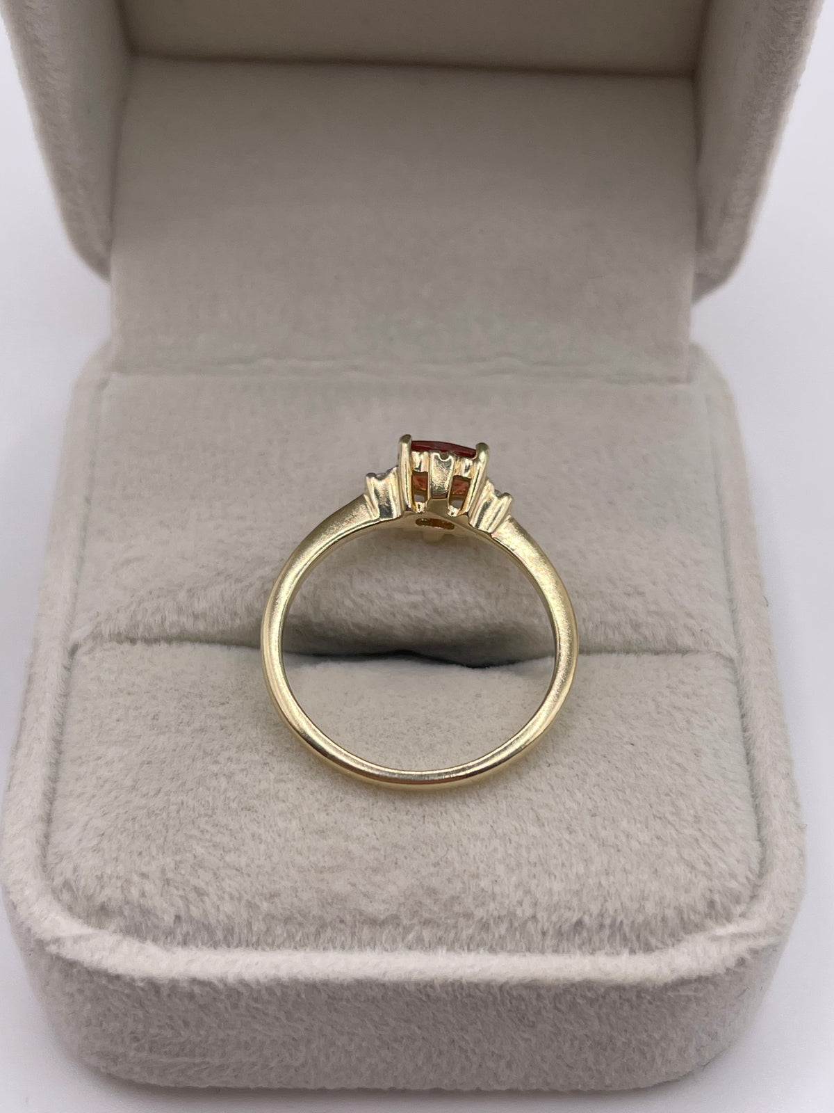 9ct gold topaz cluster ring