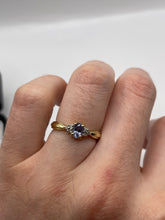 Load image into Gallery viewer, 9ct gold tanzanite and diamond ring
