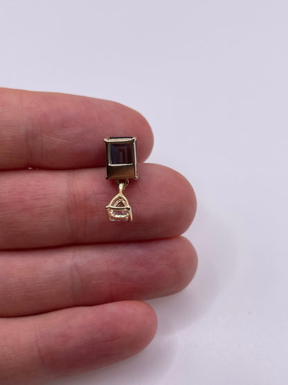 9ct gold topaz pendant