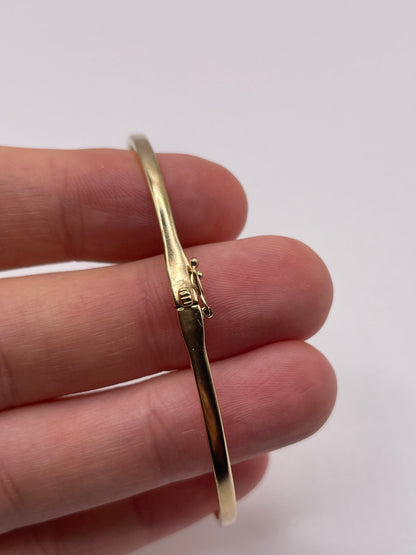 9ct gold ruby and diamond bangle