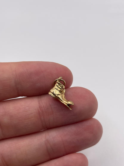 9ct gold boot charm