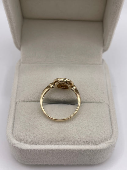 9ct gold diamond cluster ring