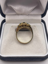 Load image into Gallery viewer, 14ct gold sapphire and diamond ring
