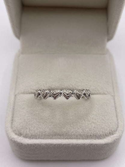9ct white gold diamond eternity ring